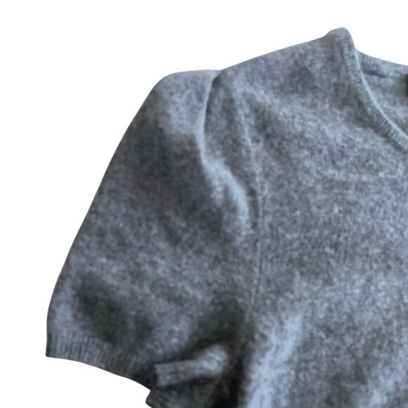 Cashmere by Bloomingdale’s 100% Cashmere Gray Crewneck Tunic Sweater Size Medium - Picture 4 of 9